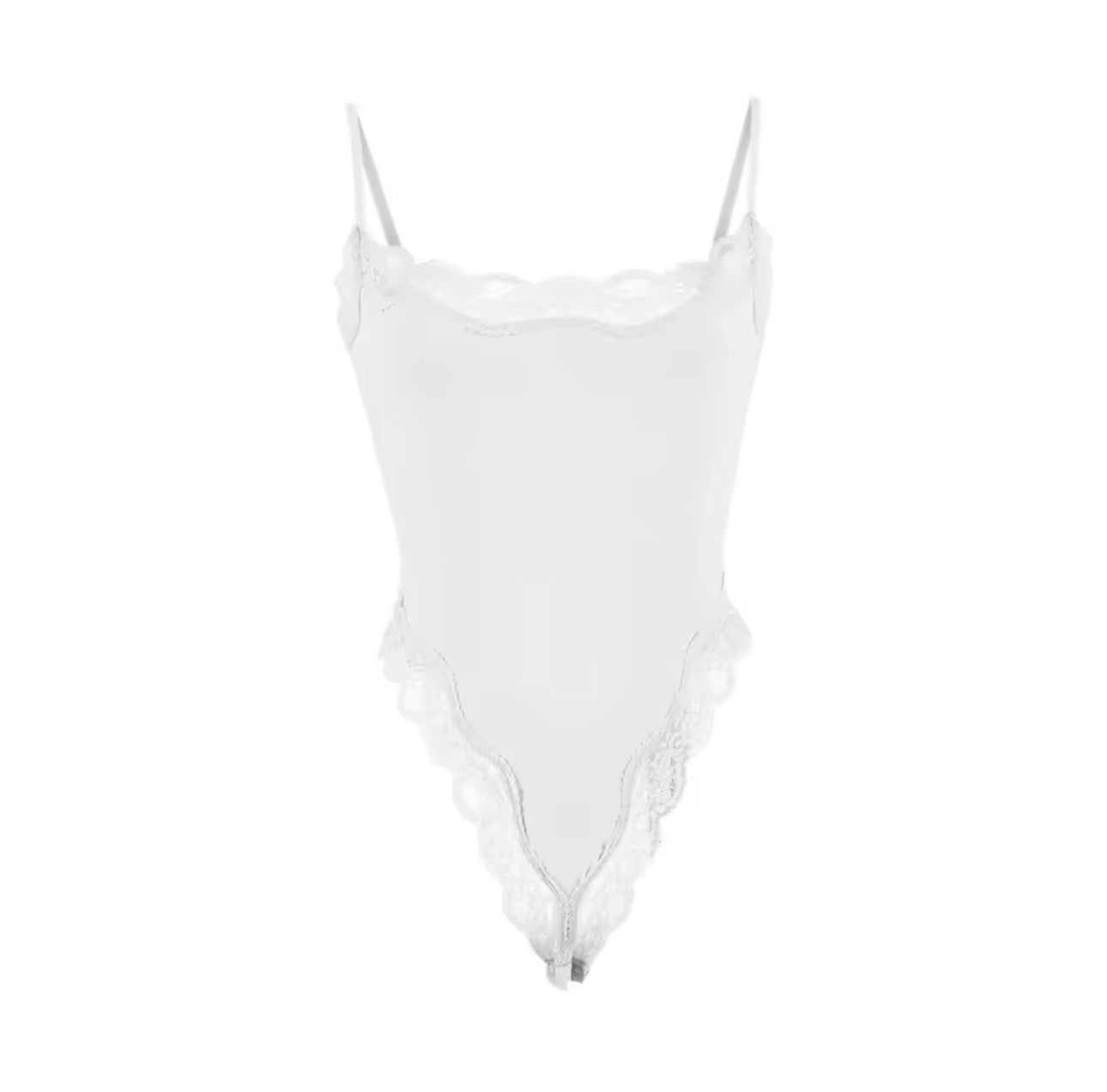 WHITE LACE BODYSUIT