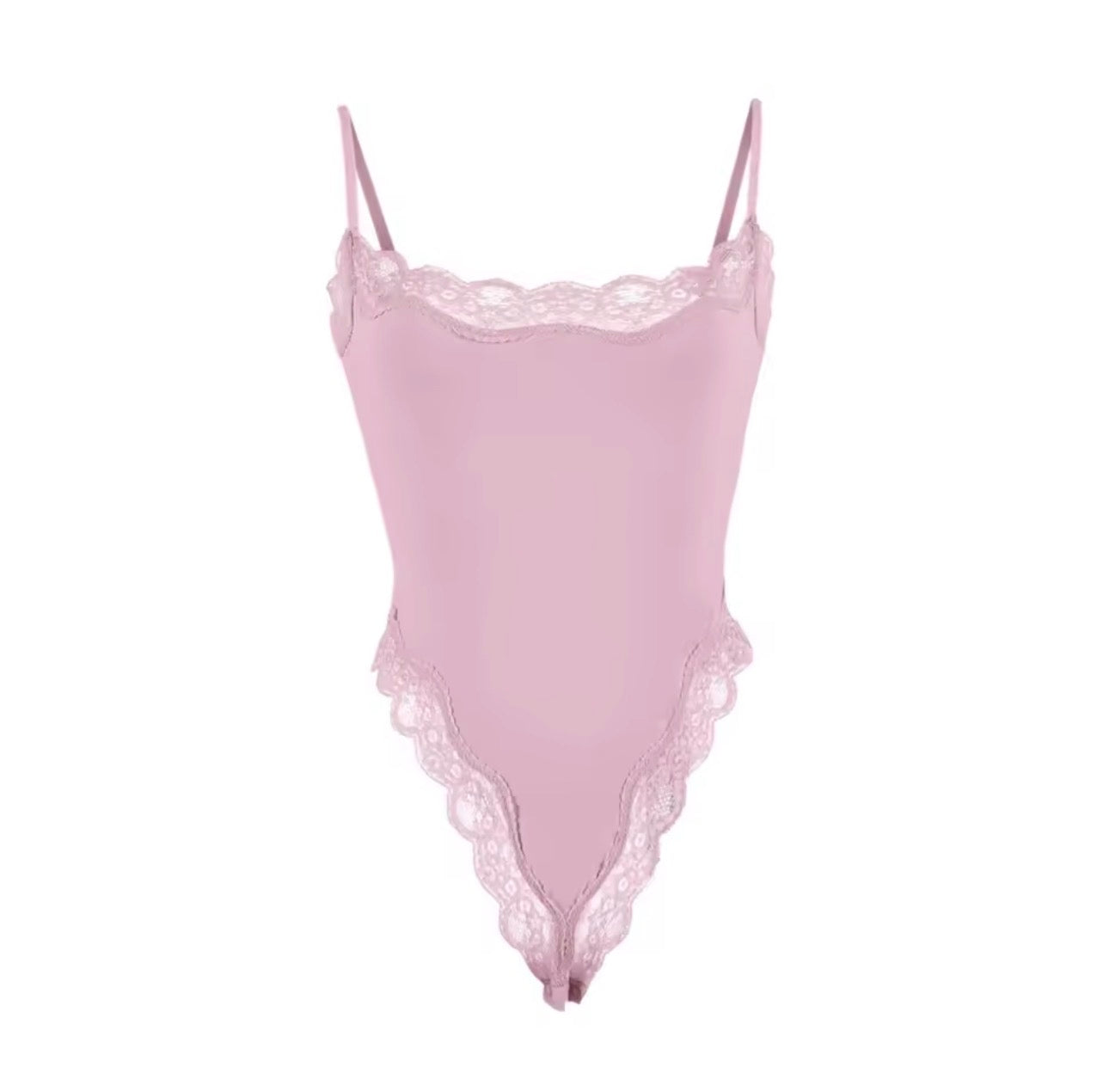 PINK LACE BODYSUIT